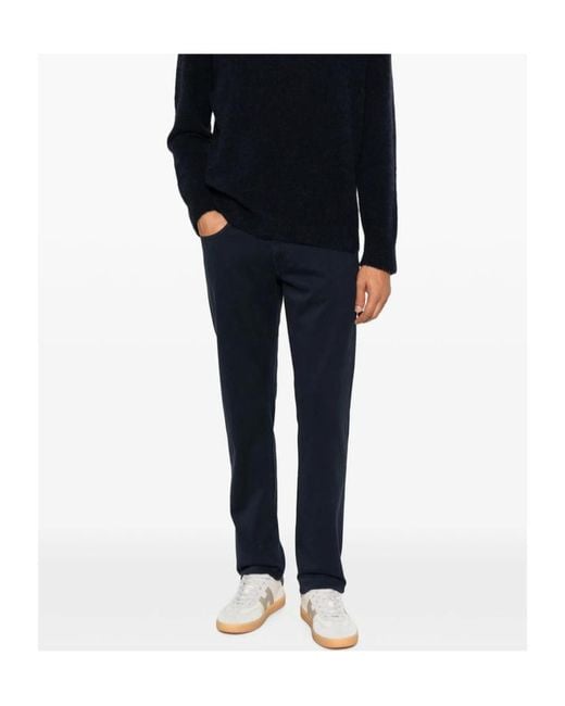 Tramarossa Blue Casual Trousers With Belt Loops for men