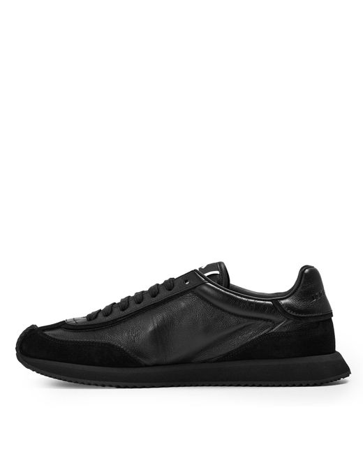 Dolce & Gabbana Black Leather Runners for men