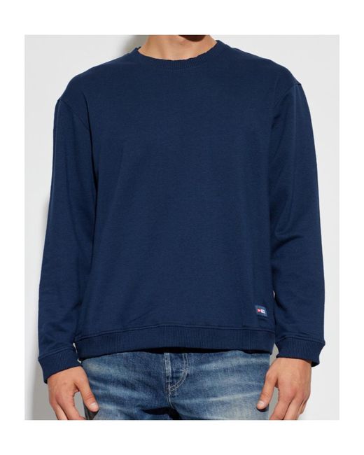 DIESEL Blue 'Willy-D-Core' Sweatshirt for men