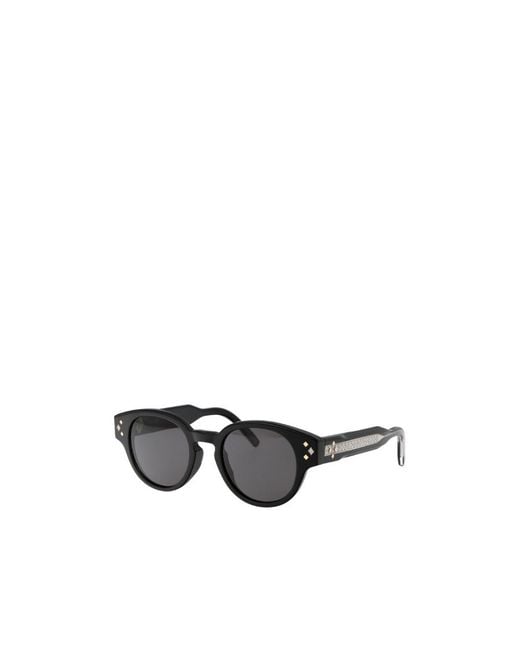 Dior Black Geometric Frame Sunglasses for men
