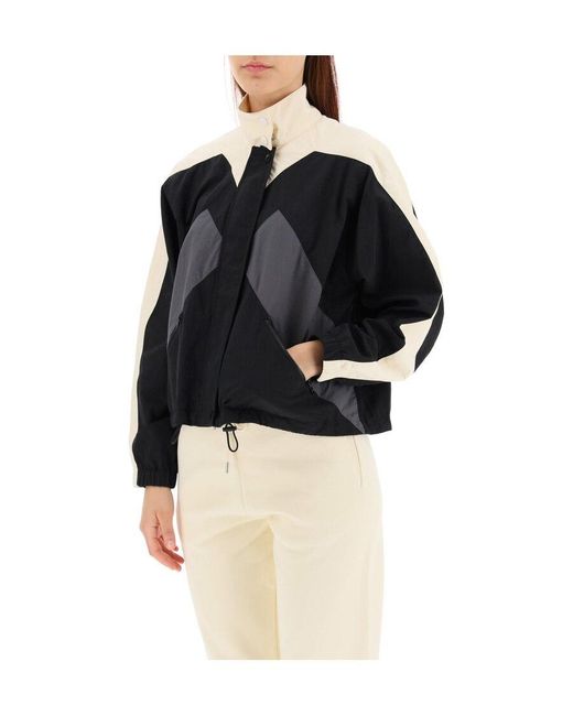 KENZO Black Short Stripe Detail Windbreaker