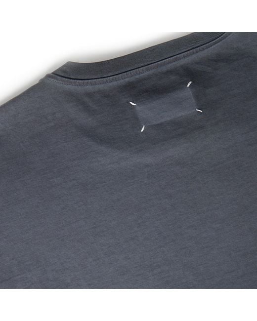 Maison Margiela Blue Solid Color T-Shirt for men