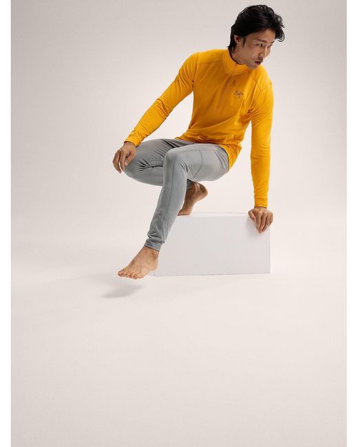 Arc'teryx Yellow Zipper Collar Sweatshirt for men