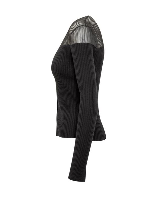 Pinko Black V-Neck Prado Cardigan
