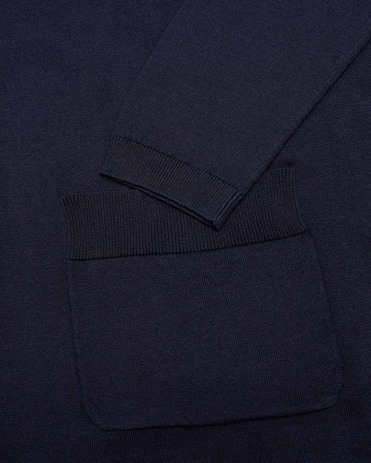 Weekend by Maxmara Blue Long-Sleeved Knitted Cardigan