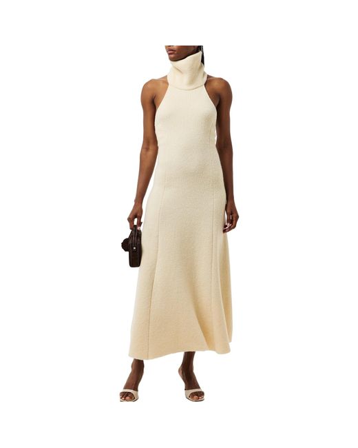 Magda Butrym White Simple Long Dress