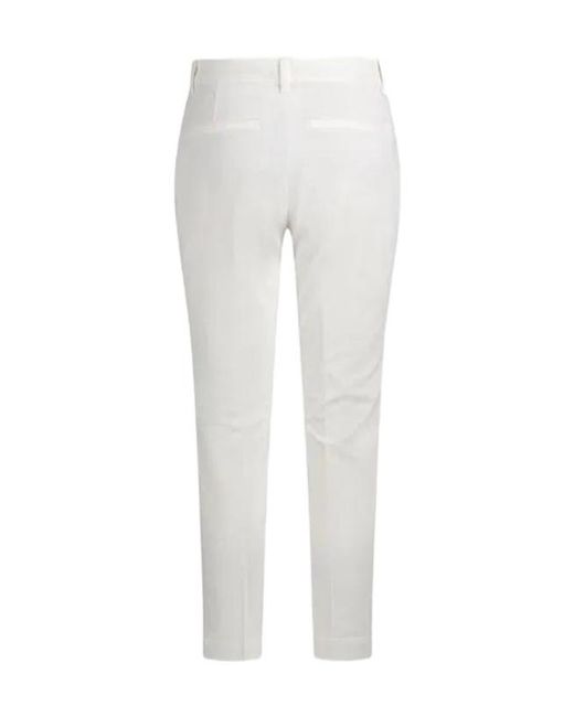 Polo Ralph Lauren White Button-Fastening Trousers