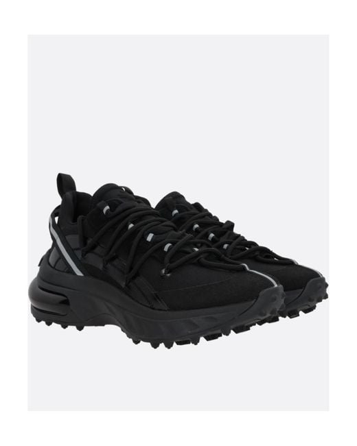 DSquared² Black Bubble Lace-Up Leather Sneakers for men