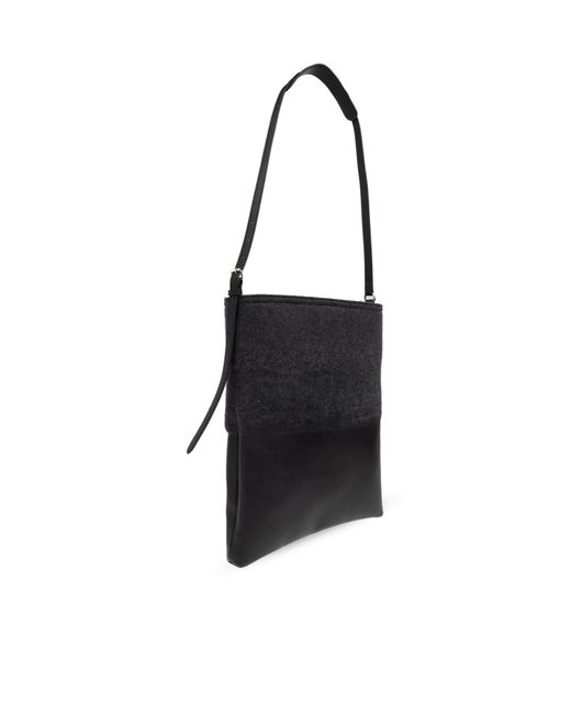 Dries Van Noten Black Rectangular Shoulder Bag for men