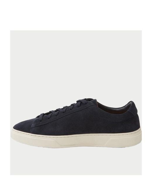 Boss Blue Kieran Suede Lace-Up Sneakers for men