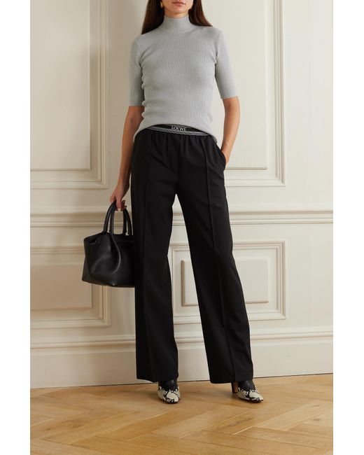 Max Mara Gray Short-Sleeved Sweater
