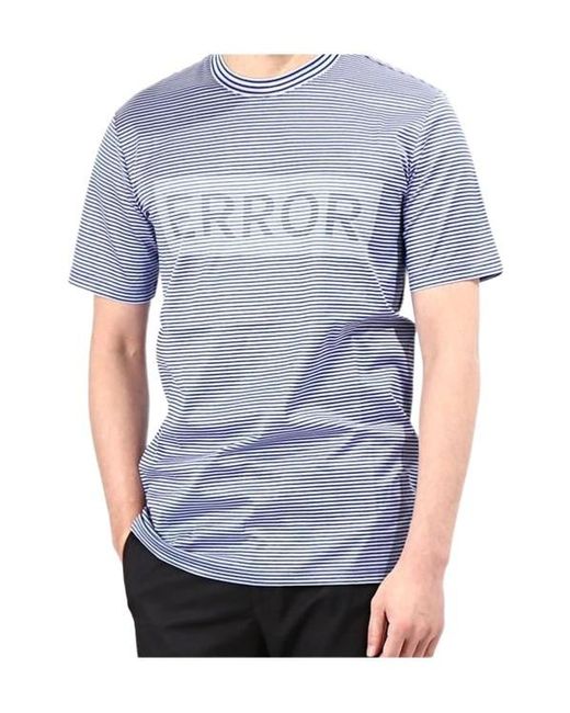 Lanvin Blue Short Sleeve T-Shirt for men