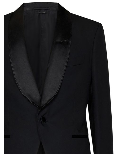 Tom Ford Black Single-Breasted Suit for men