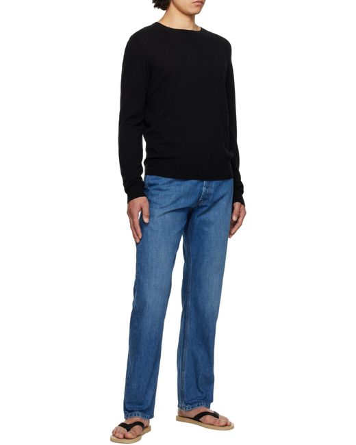 The Row Black Rowley Sweater for men