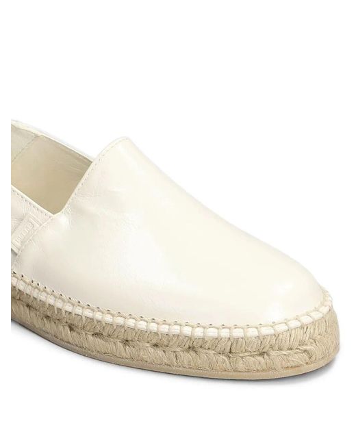 AMI White Leather Espadrilles for men