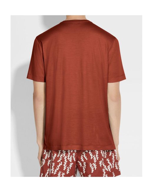 Zegna Red Vellus Aureum T-Shirt for men