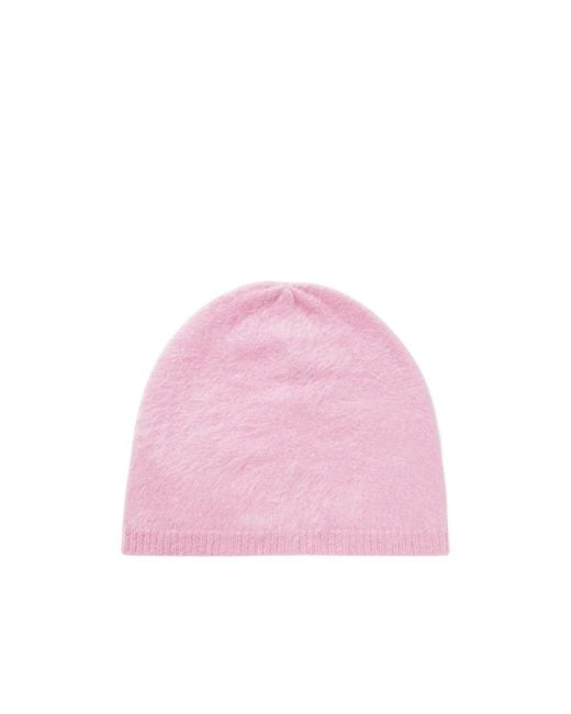 Lisa Yang Pink Fleece Cashmere Hat