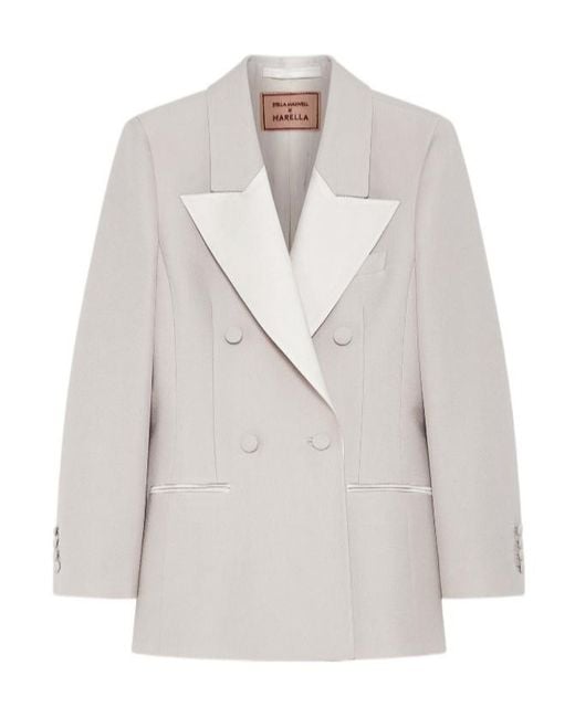 Marella Gray Slim-Fit Blazer