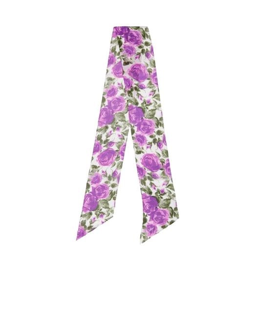 Chloé Pink Printed Silk Scarf