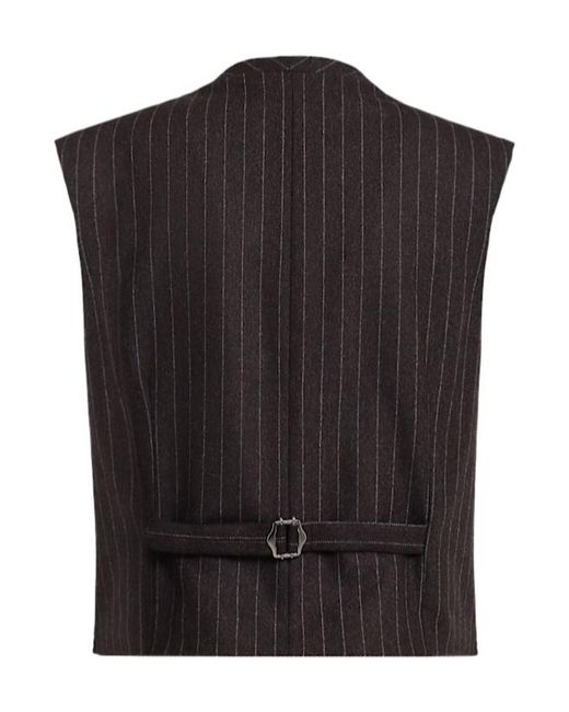 Blazé Milano Black Feral Wool Cashmere Vest