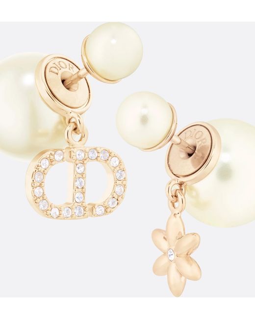 Dior White Tribales Earrings