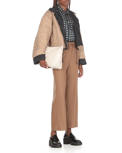 Weekend by Maxmara Blue Reversible Short Bomber Jacket