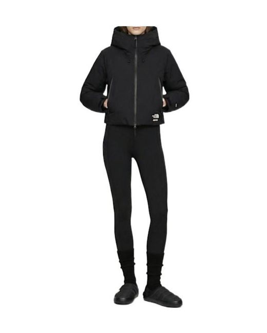 The North Face Black Short Hooded Down Jacket