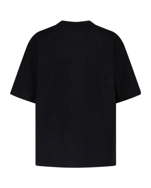 Maison Mihara Yasuhiro Black Crew-Neck T-Shirt for men
