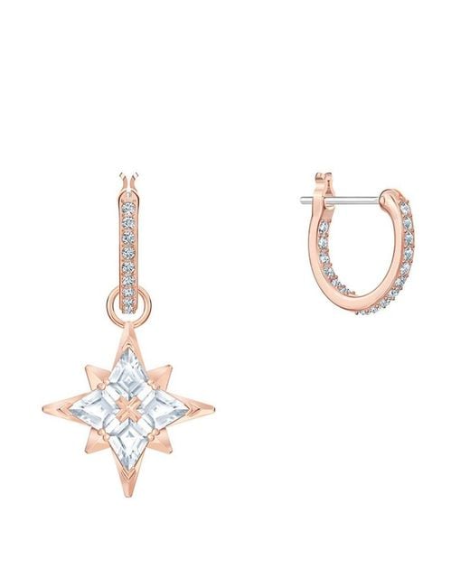 Swarovski White Star Earrings