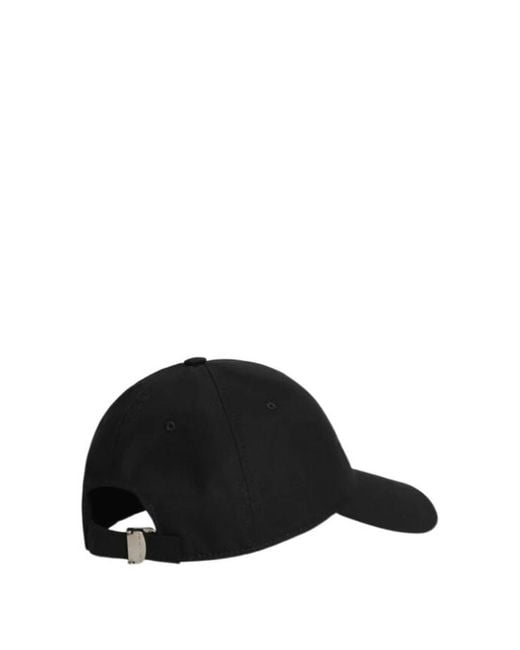 Dolce & Gabbana Black Drill Baseball Cap for men