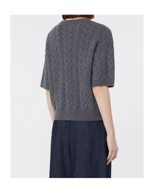 Max Mara Gray Dominus Crewneck Jumper