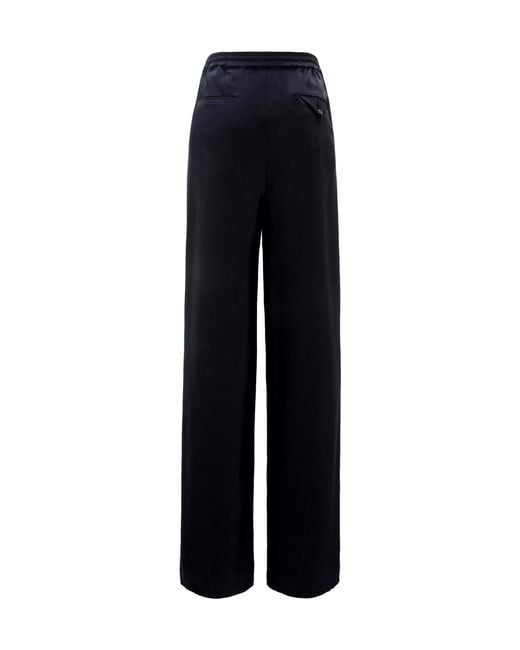 Dorothee Schumacher Blue Casual Attraction Side-Stripe Track Pants