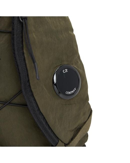 C P Company Green Bungee Cord Backpack for men