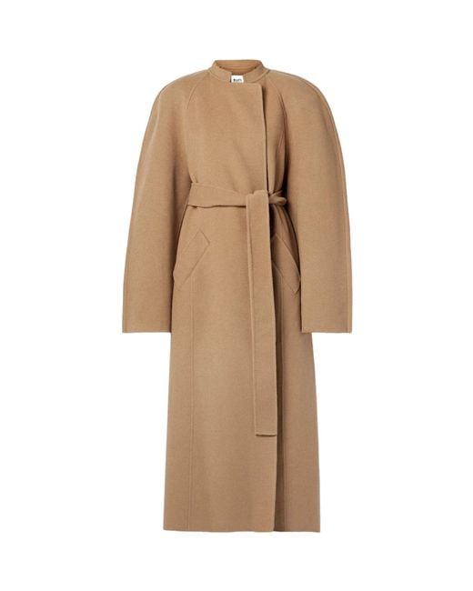 Khaite Natural Rothen Self-Tie Belted Coat