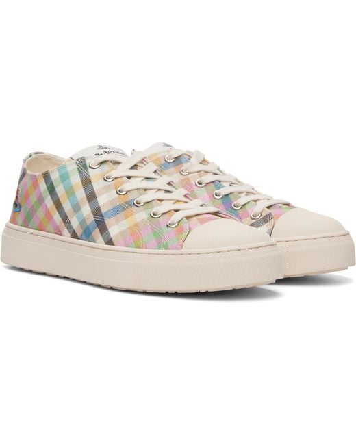 Vivienne Westwood White Low-Top Lace-Up Sneakers for men
