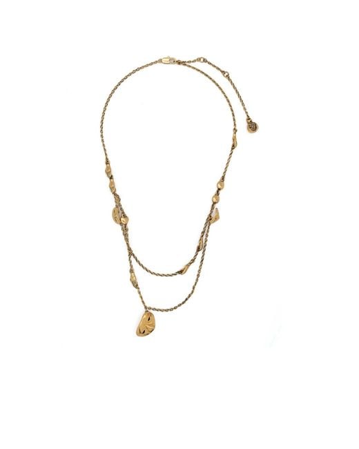 Lemaire Metallic Estampe Pendant Necklace