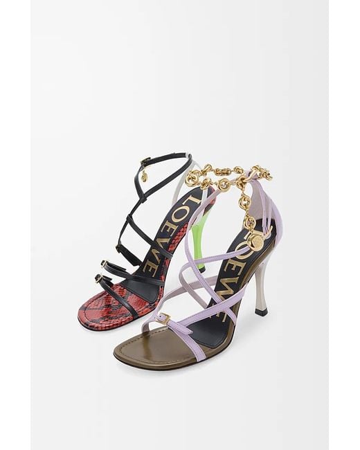 Loewe White Comic High-Heeled Sandals