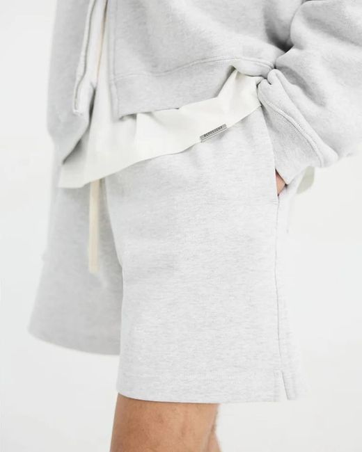 Represent White Initial Boxy Zip Through Hoodie for men