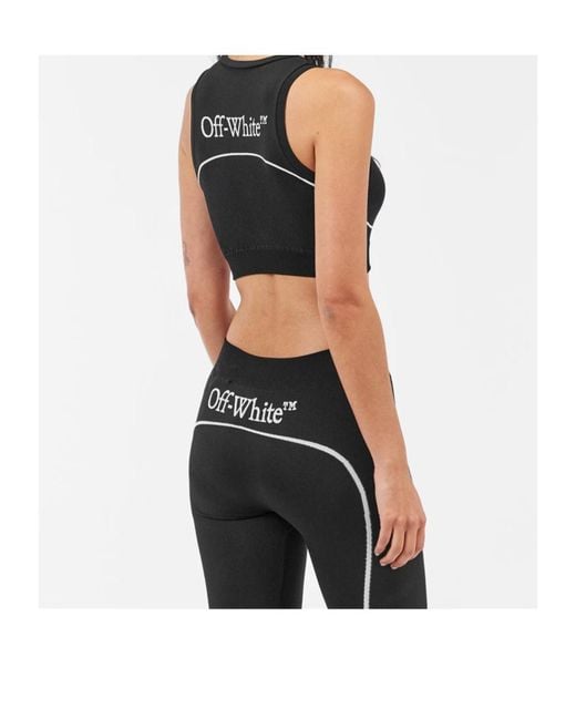 Off-White c/o Virgil Abloh Black Seamless Crop Top