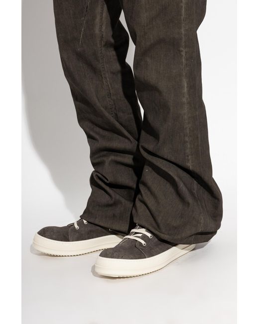 Rick Owens Brown High-Top Zip Sneakers for men