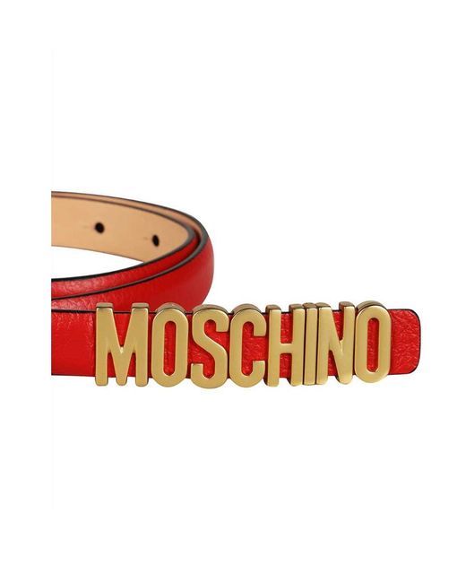 Moschino White Adjustable Belt