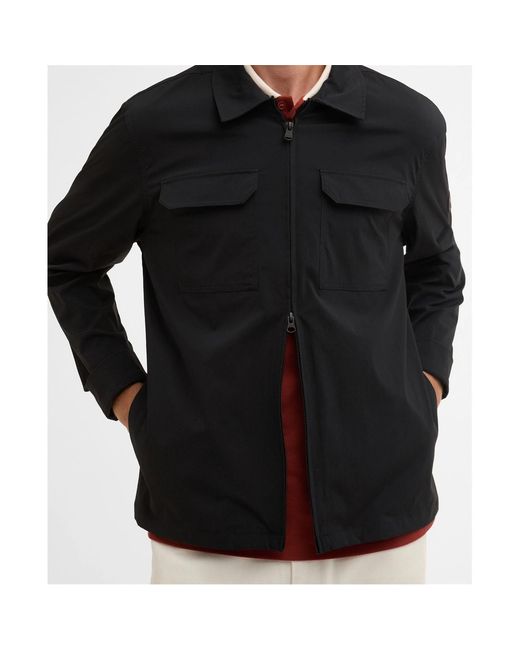 Barbour Blue Zippered Long-Sleeved Casual Jacket for men
