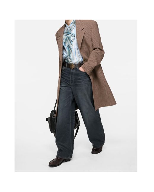 Acne Blue 1981 Logo-Patch Jeans for men