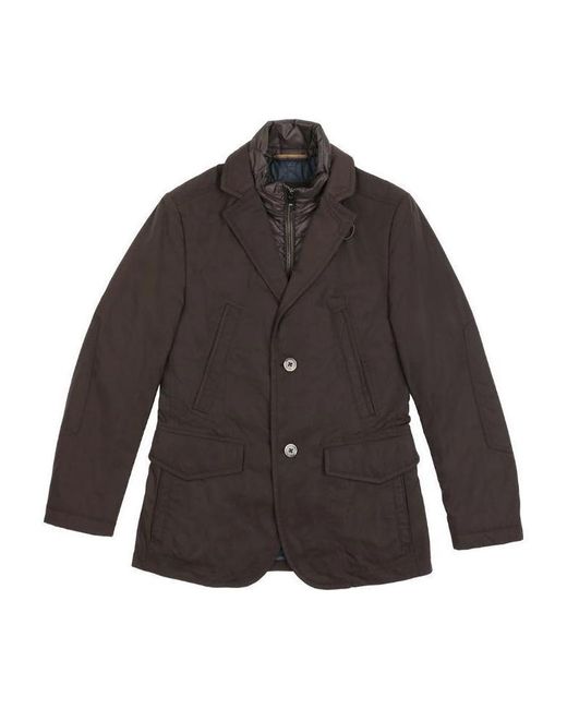 Boss Brown Single-Breasted Casual Jacket for men