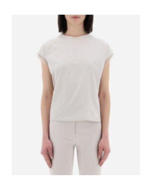 Herno White Plain Knitted T-Shirt