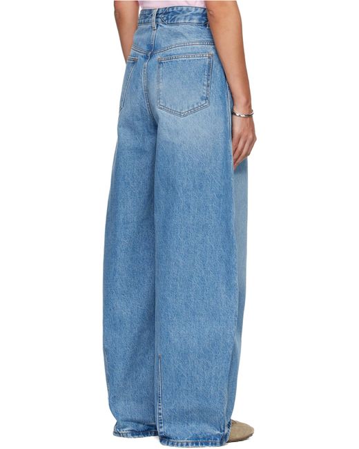 Jacquemus Blue The Ovalo De-Nîmes Curved Leg Jeans