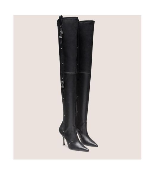 Stuart Weitzman Black Pointed Boots