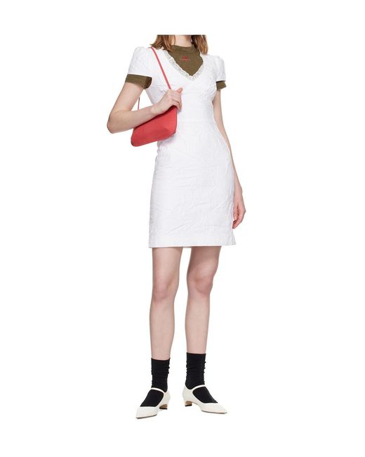 ShuShu/Tong White Crinkled Dress
