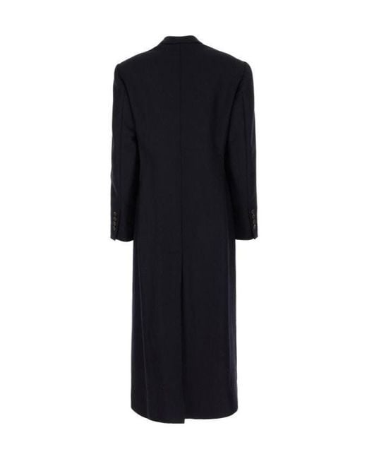 Brunello Cucinelli Black Double-Breasted Coat