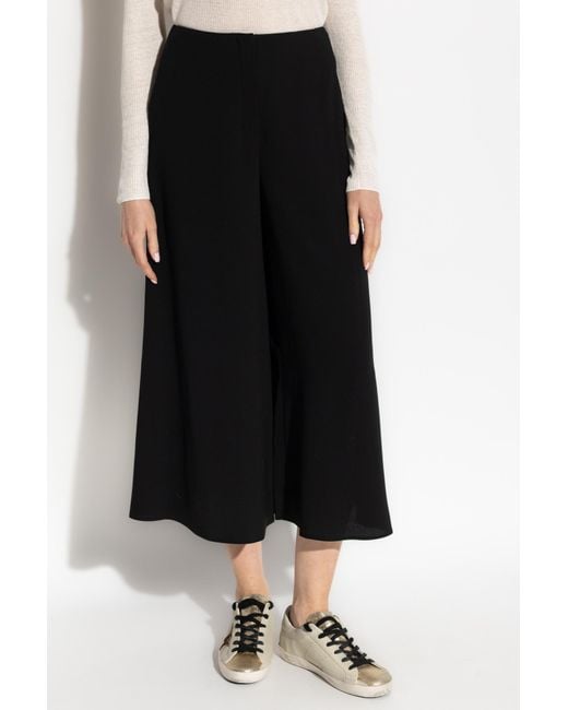 Theory Black Cropped Trousers